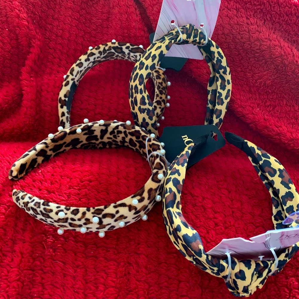4 head bands, hair essentials and Noir New